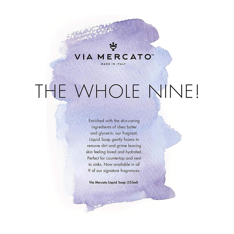 Via Mercato Liquid Soap, Shea Butter Enriched (12 oz), No. 4 - Violets, Magnolia & Amber - Image 5